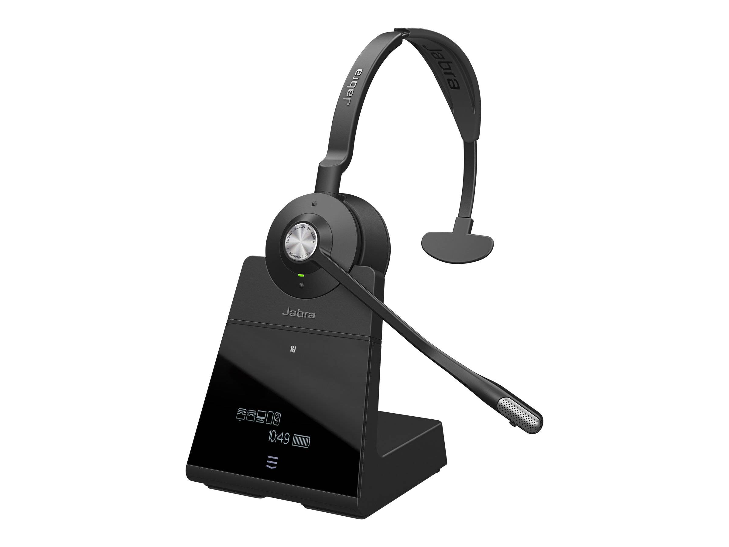 Jabra Engage 75 Mono Telefon On Ear Headset Bluetooth®, DECT Mono Schwarz Noise Cancelling Mikrofon-Stummschaltung