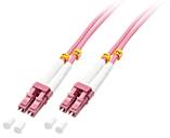 LINDY 46345 Glasfaser LWL Anschlusskabel [1x LC-Stecker - 1x LC-Stecker] 50/125 µ Multimode OM4 15.00 m