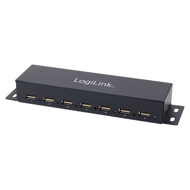 LogiLink USB 2.0 Hub, 7-Port, Metall