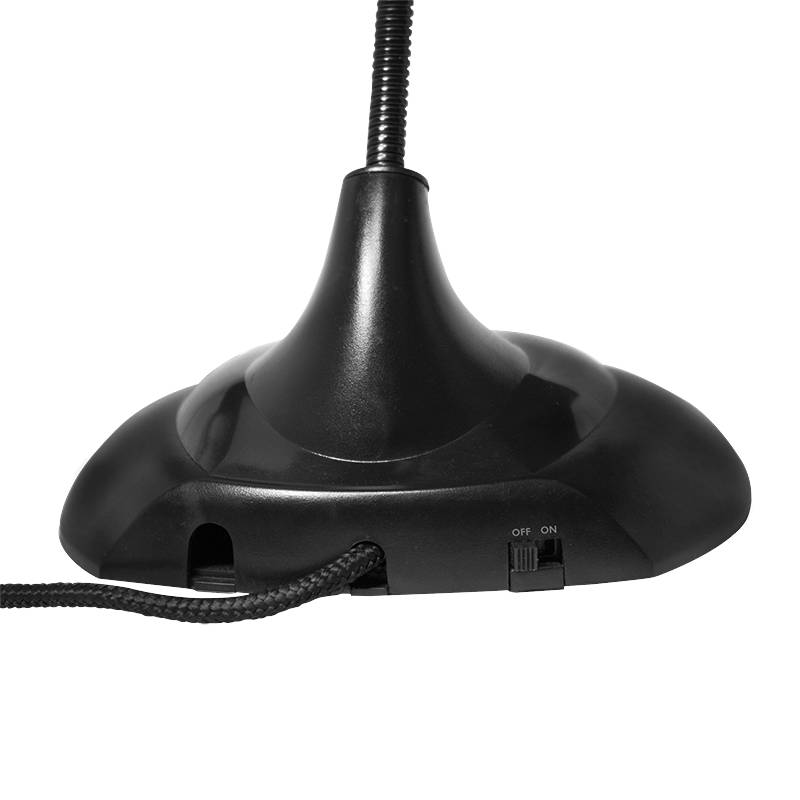 LogiLink Multimedia Mikrofon mit Standfuss und Flexiblem Hals