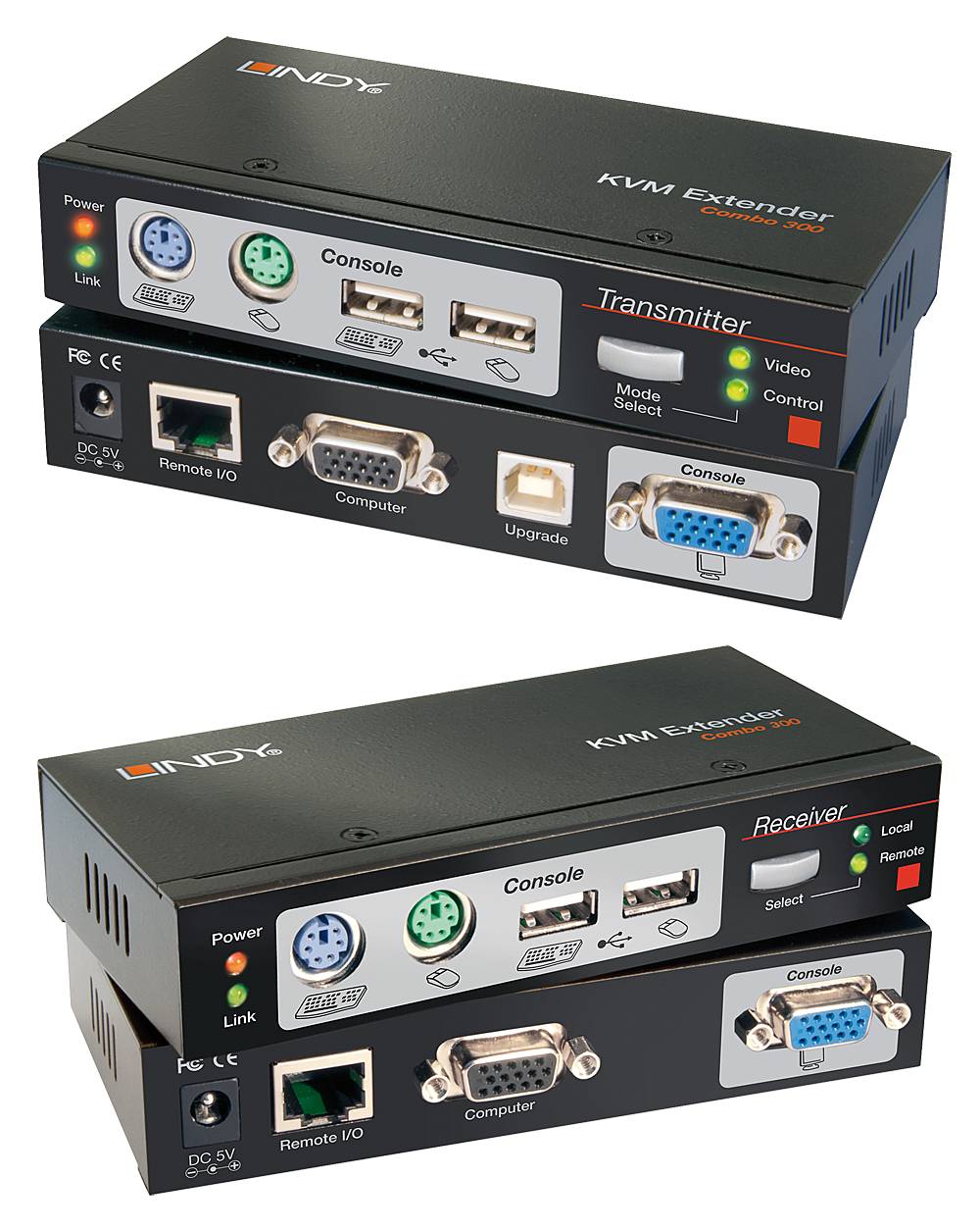 LINDY LINDY Cat.5 KVM Extender Combo 300 KVM Extender über Netzwerkkabel RJ45 300 m
