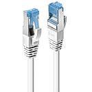 LINDY 47190 RJ45 Netzwerkkabel, Patchkabel CAT 6a S/FTP 0.30 m Weiß mit Rastnasenschutz 1 St.