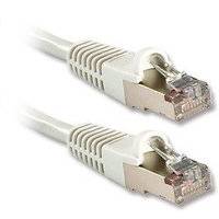 LINDY 47190 RJ45 Netzwerkkabel, Patchkabel CAT 6a S/FTP 0.30 m Weiß mit Rastnasenschutz 1 St.