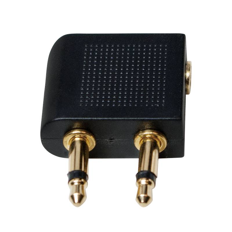 Logilink Audio-Adapter,2x3,5mm2-Pin/M zu 3,5 mm 3-Pin/F, 90°