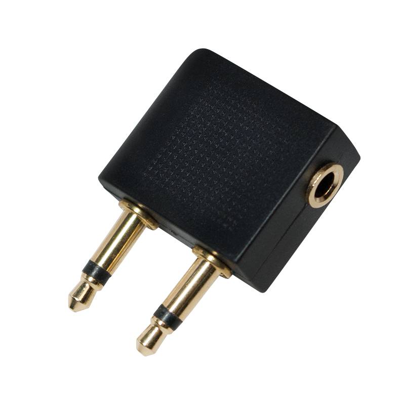Logilink Audio-Adapter,2x3,5mm2-Pin/M zu 3,5 mm 3-Pin/F, 90°