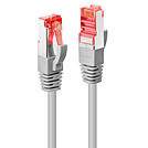 LINDY 47701 RJ45 Netzwerkkabel, Patchkabel CAT 6 S/FTP 0.50 m Grau mit Rastnasenschutz 1 St.