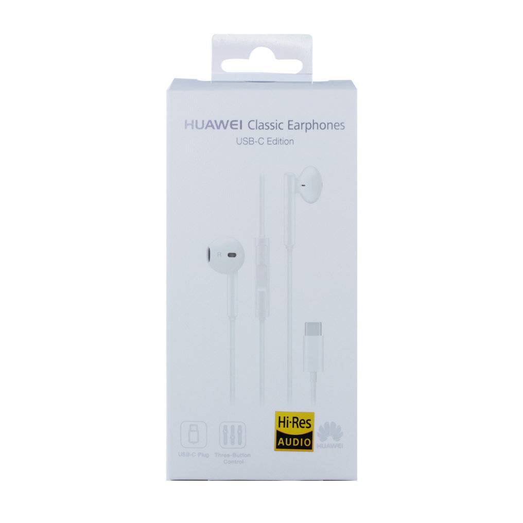 HUAWEI CM33 In Ear Kopfhörer kabelgebunden Weiß Lautstärkeregelung