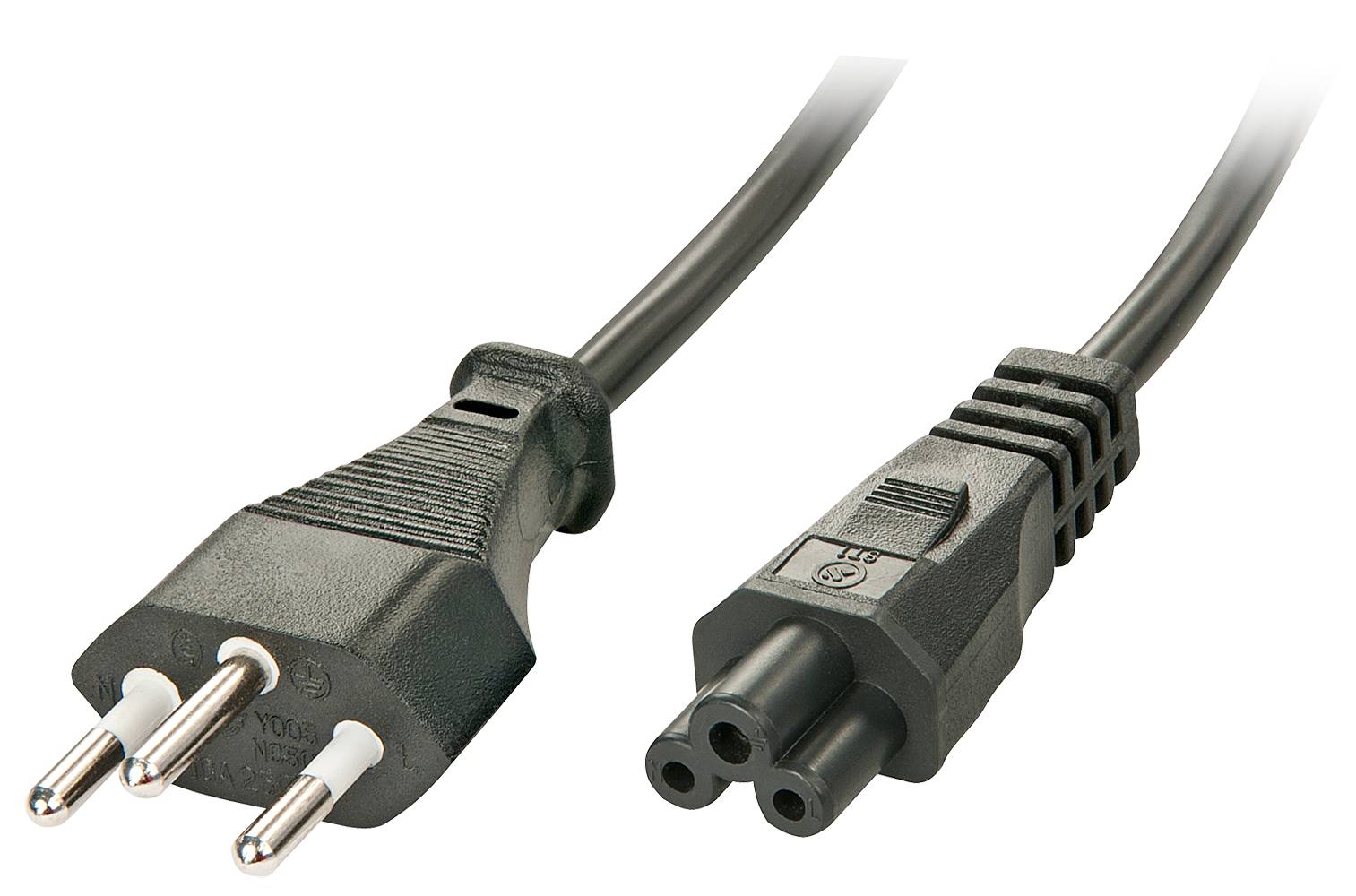 Lindy 30412 2m Schweizer Netzstecker an IEC C5