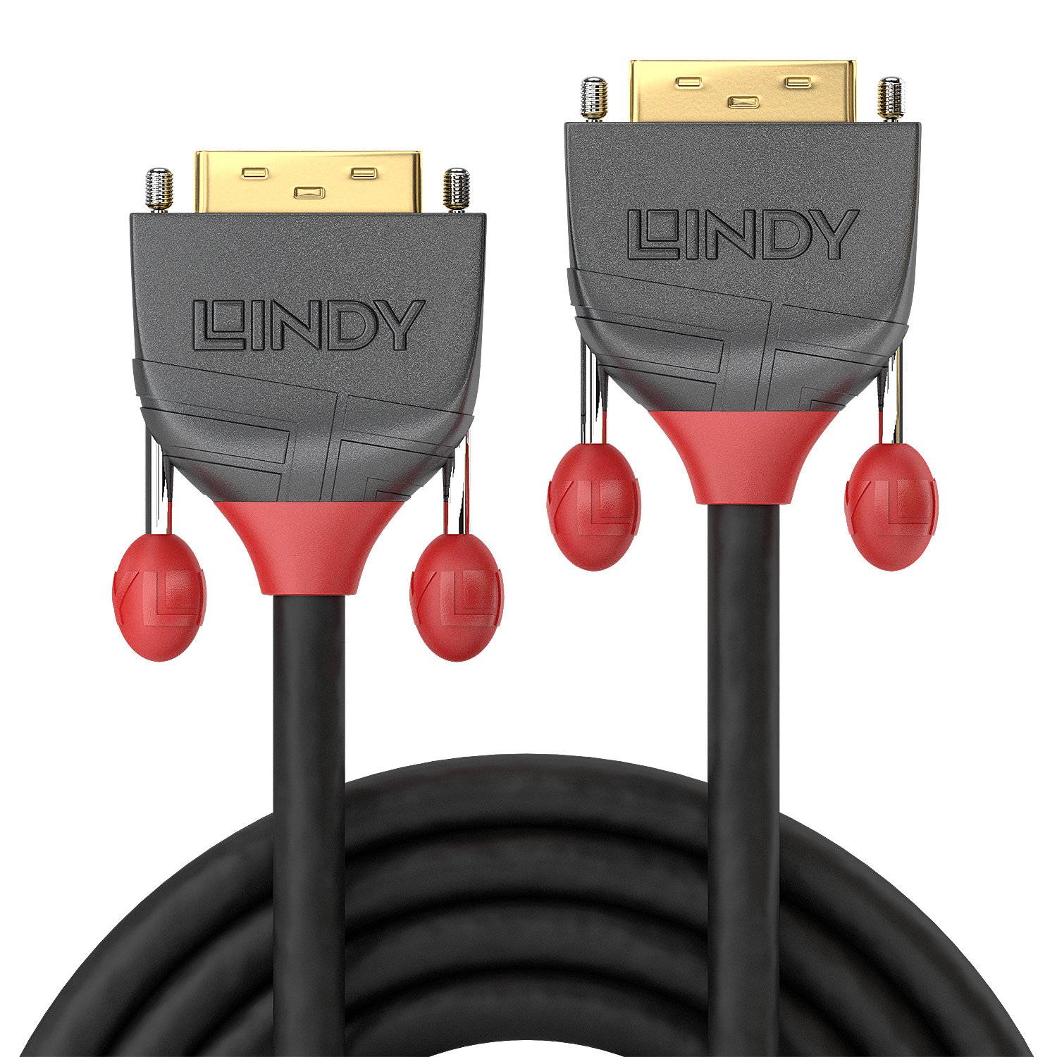 LINDY Anschlusskabel DVI-D 24+1pol. Stecker, DVI-I 24+5pol. Buchse 2.00 m Schwarz 36232 DVI-Kabel