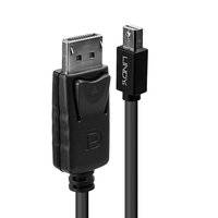 LINDY Mini-DisplayPort / DisplayPort Adapterkabel Mini DisplayPort Stecker, DisplayPort Stecker 5.00 m Schwarz 41648 DisplayPort-Kabel