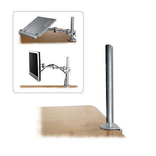 LINDY LINDY Tischhalterung 450mm Modular 1fach Monitor-Tischhalterung Silber