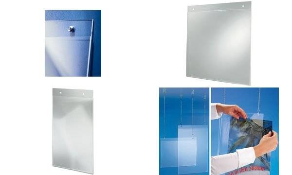 SIGEL Plakattasche, Sichttasche, für DIN A4, mit 2 Lochbohrungen, Acryl glasklar