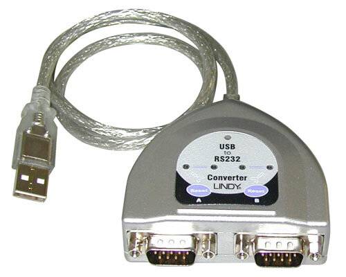 Lindy 42889 USB auf 2 Port Seriell Konverter