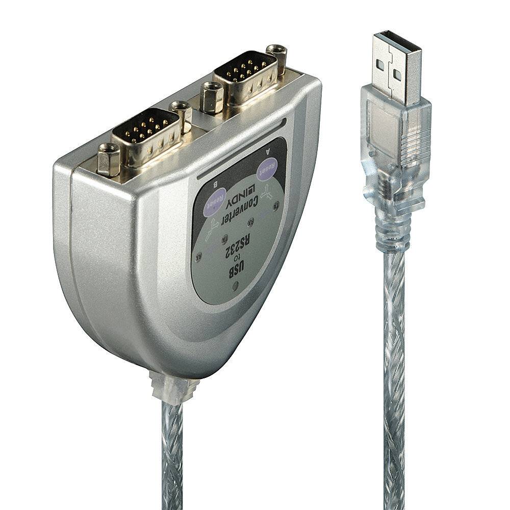 Lindy 42889 USB auf 2 Port Seriell Konverter