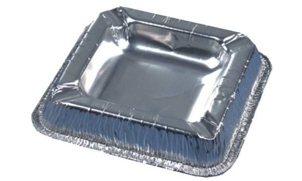 PAPSTAR Aluminium-Aschenbecher, quadratisch (6414580)