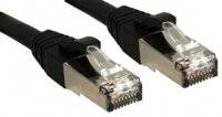 LINDY 45604 RJ45 Netzwerkkabel, Patchkabel CAT 6 S/FTP 3.00 m Schwarz mit Rastnasenschutz 1 St.