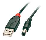 LINDY USB-Stromkabel USB 2.0 USB-A Stecker, DC Stecker 5,5mm 1.50m Schwarz 70268