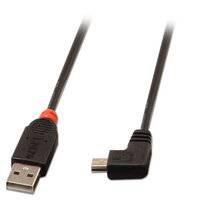 LINDY USB-Kabel USB 2.0 USB-A Stecker, USB-Mini-B Stecker 1.00 m Schwarz 31971
