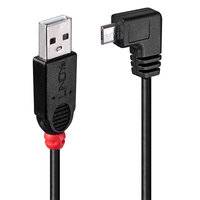 LINDY USB-Kabel USB 2.0 USB-A Stecker, USB-Micro-B Stecker 0.50 m Schwarz 31975