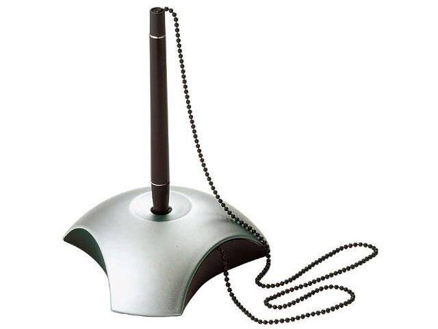 Kugelschreiberständer Delta silber