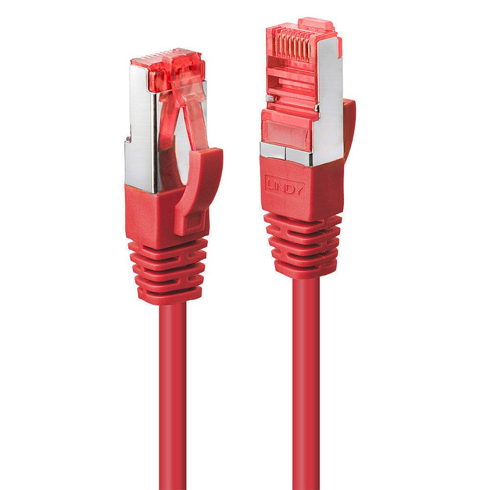 LINDY 47731 RJ45 Netzwerkkabel, Patchkabel CAT 6 S/FTP 0.50 m Rot 1 St.