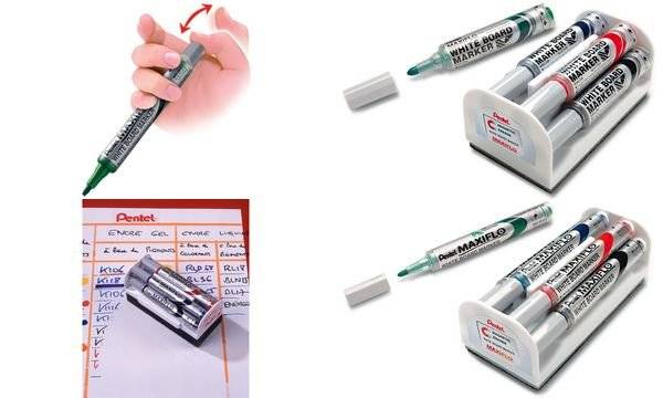 Whiteboardmarker Maxiflo 2mm Rundspitze 4 Farben