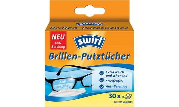 swirl Brillen-Putztücher, 30er Großpackung