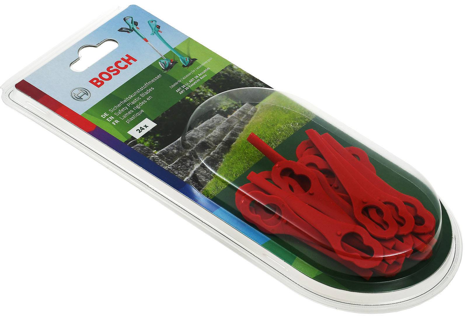 Bosch Home and Garden F016800183 Ersatzmesser 24er Set Passend für (Modell Rasentrimmer): Bosch ART 26 Accutrim