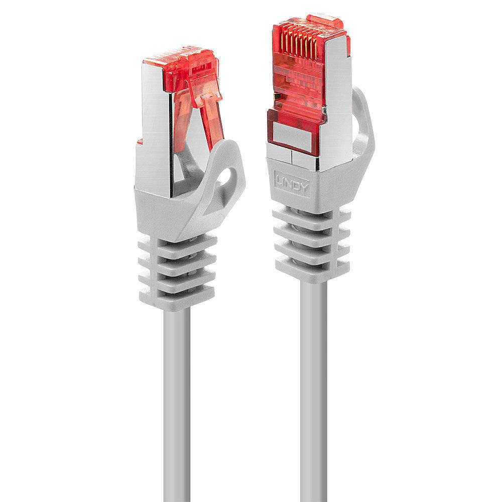 LINDY 47347 RJ45 Netzwerkkabel, Patchkabel CAT 6 S/FTP 7.50 m Grau 1 St.