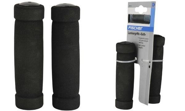 FISCHER Fahrrad-Lenkergriffe "Soft", schwarz