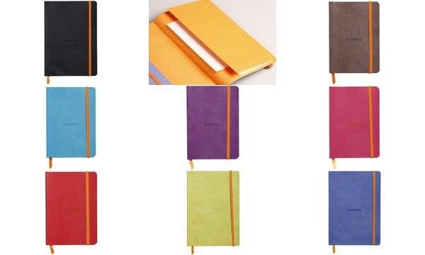 RHODIA Notizbuch RHODIARAMA, DIN A6, liniert, himbeere