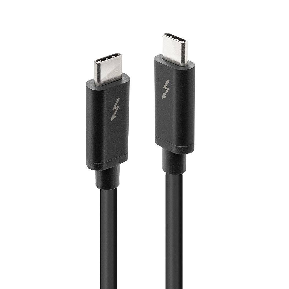 LINDY Thunderbolt™-Kabel Thunderbolt™ 3 USB-C® Stecker, USB-C® Stecker 2.00 m Schwarz 41557