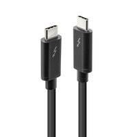 LINDY Thunderbolt™-Kabel Thunderbolt™ 3 USB-C® Stecker, USB-C® Stecker 2.00 m Schwarz 41557