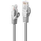 LINDY 48402 RJ45 Netzwerkkabel, Patchkabel CAT 5e U/UTP 2.00 m Grau 1 St.