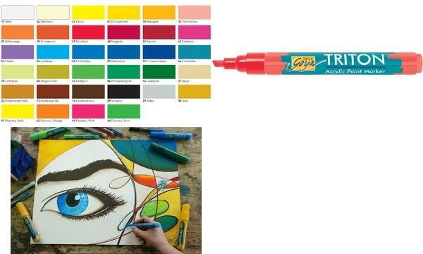 KREUL Acrylmarker TRITON Acrylic Marker, schwarz