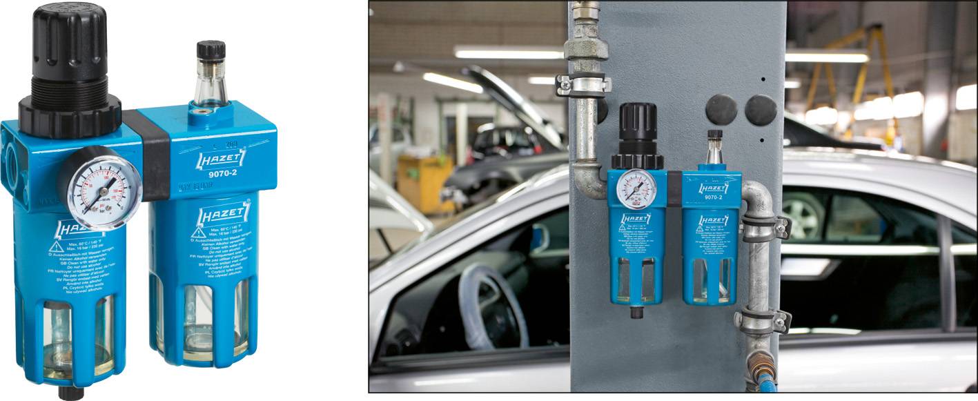 Hazet 9070-2 9070-2 Druckluft-Wartungseinheit 1/2" (12,5 mm) 1St.