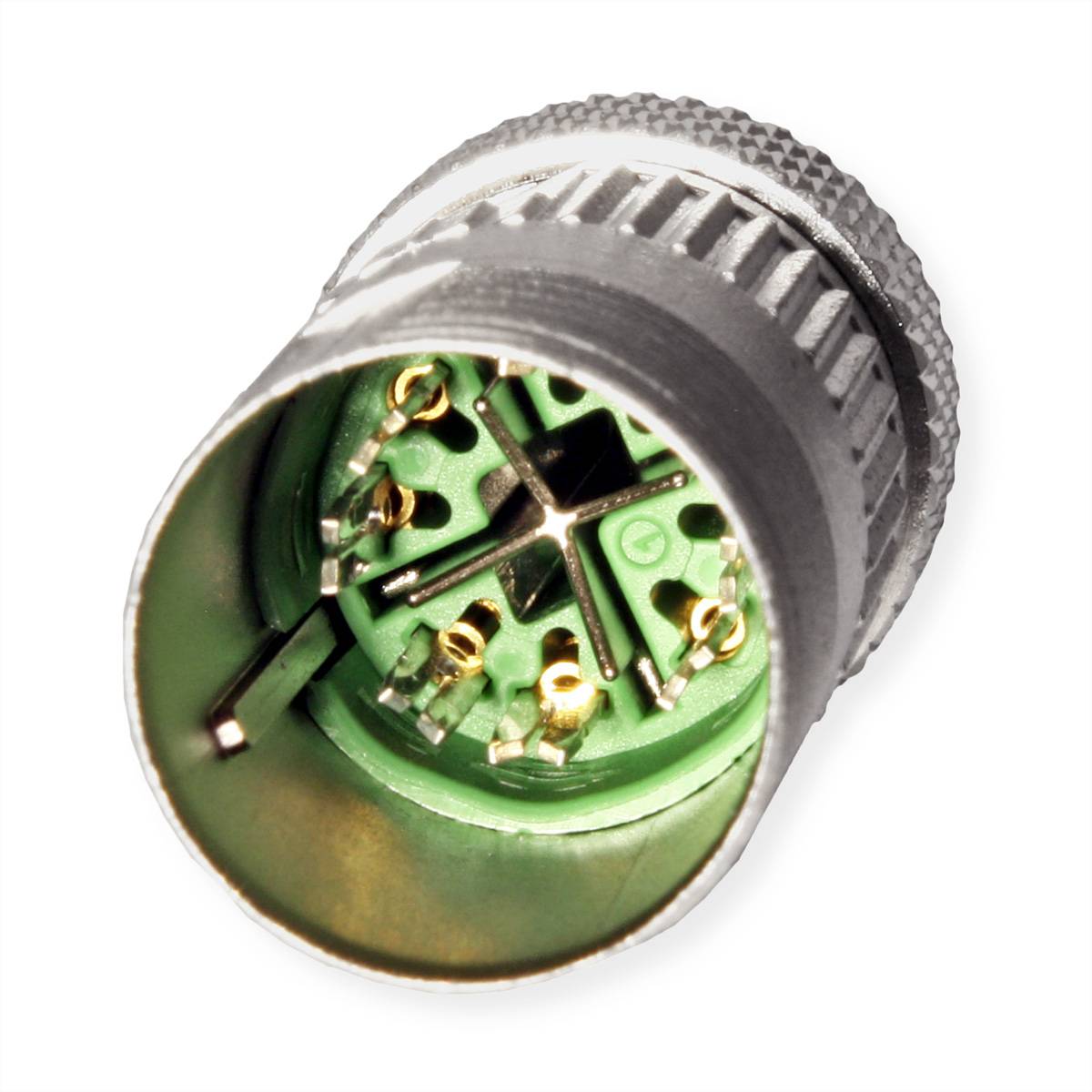 Metz Connect E-DAT M12 X-codiert, feldkonfektionierbarer Stecker