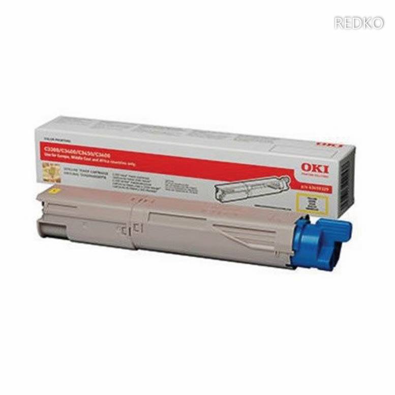 OKI - Gelb - original - Tonerpatrone - für C3300n, 3400n, 3450n