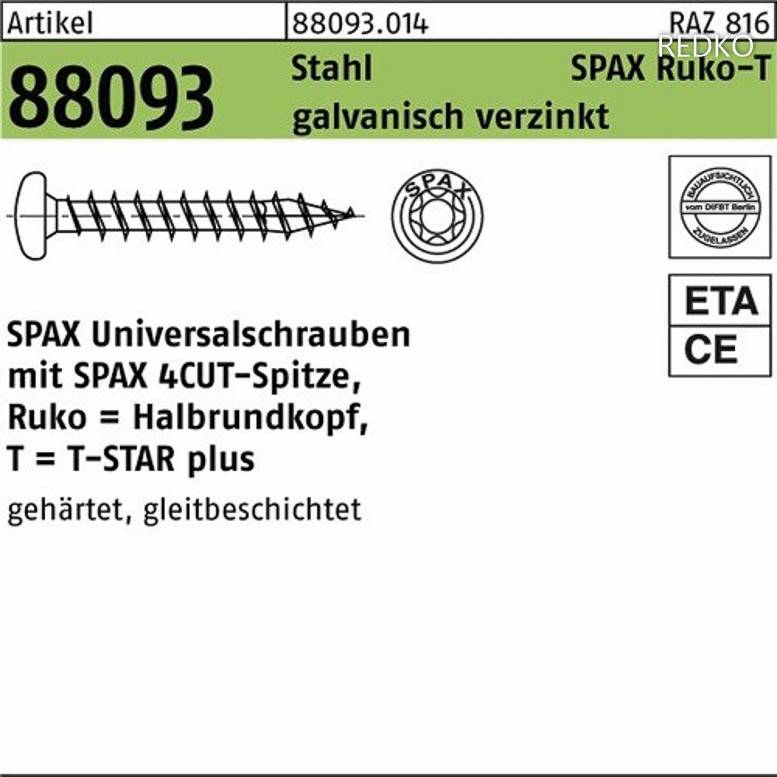 SPAX SeKo T-STAR+ 4,5x 35 Wirox KP