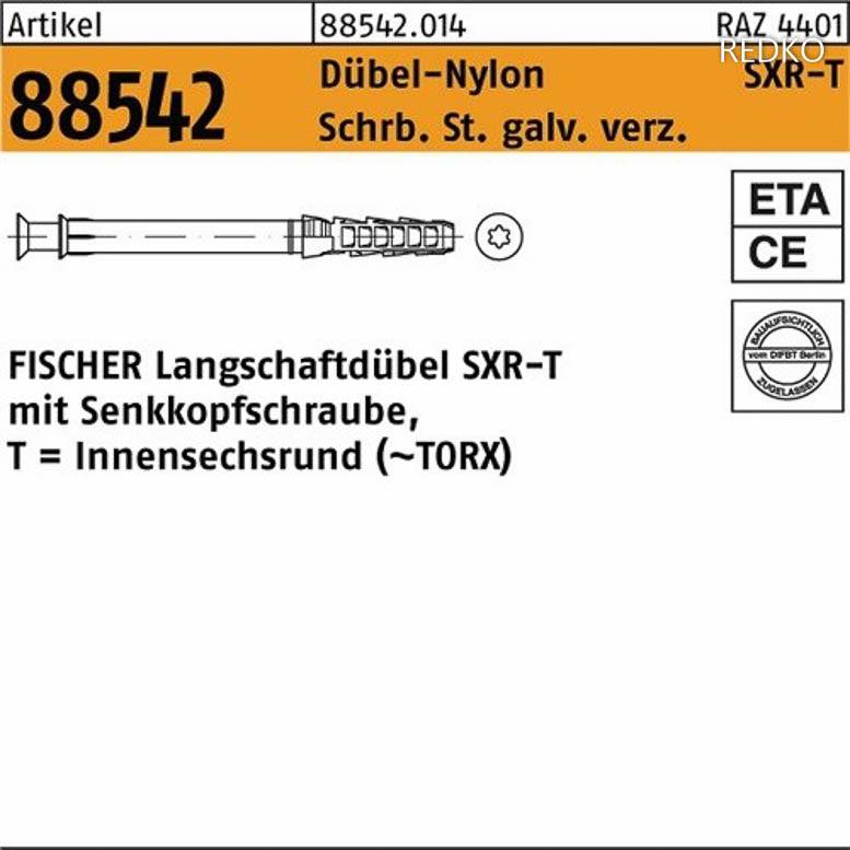 Rahmendübel ART 88542 FISCHER SXR 10x80 / T S