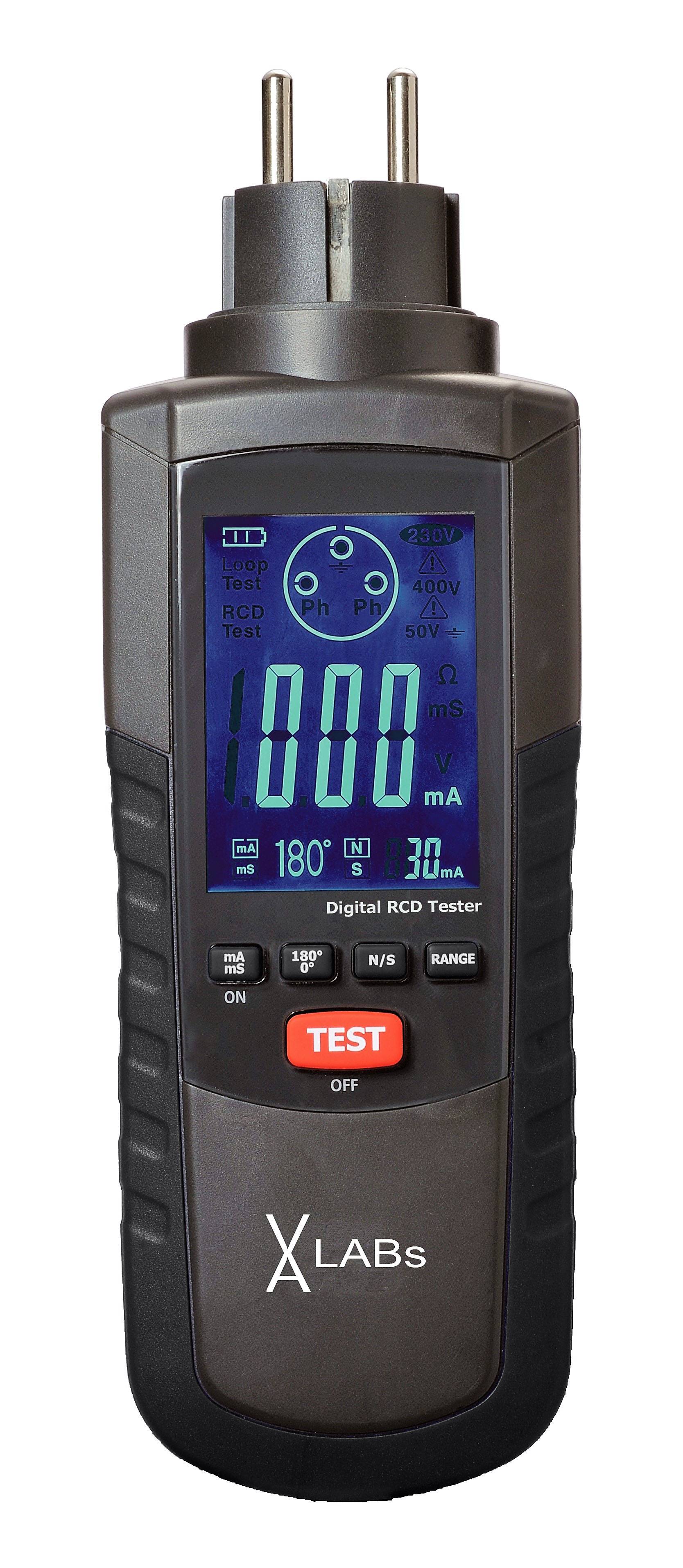 RCD-Prüfgerät GT0010, 195 - 253 V AC, FI-Tester