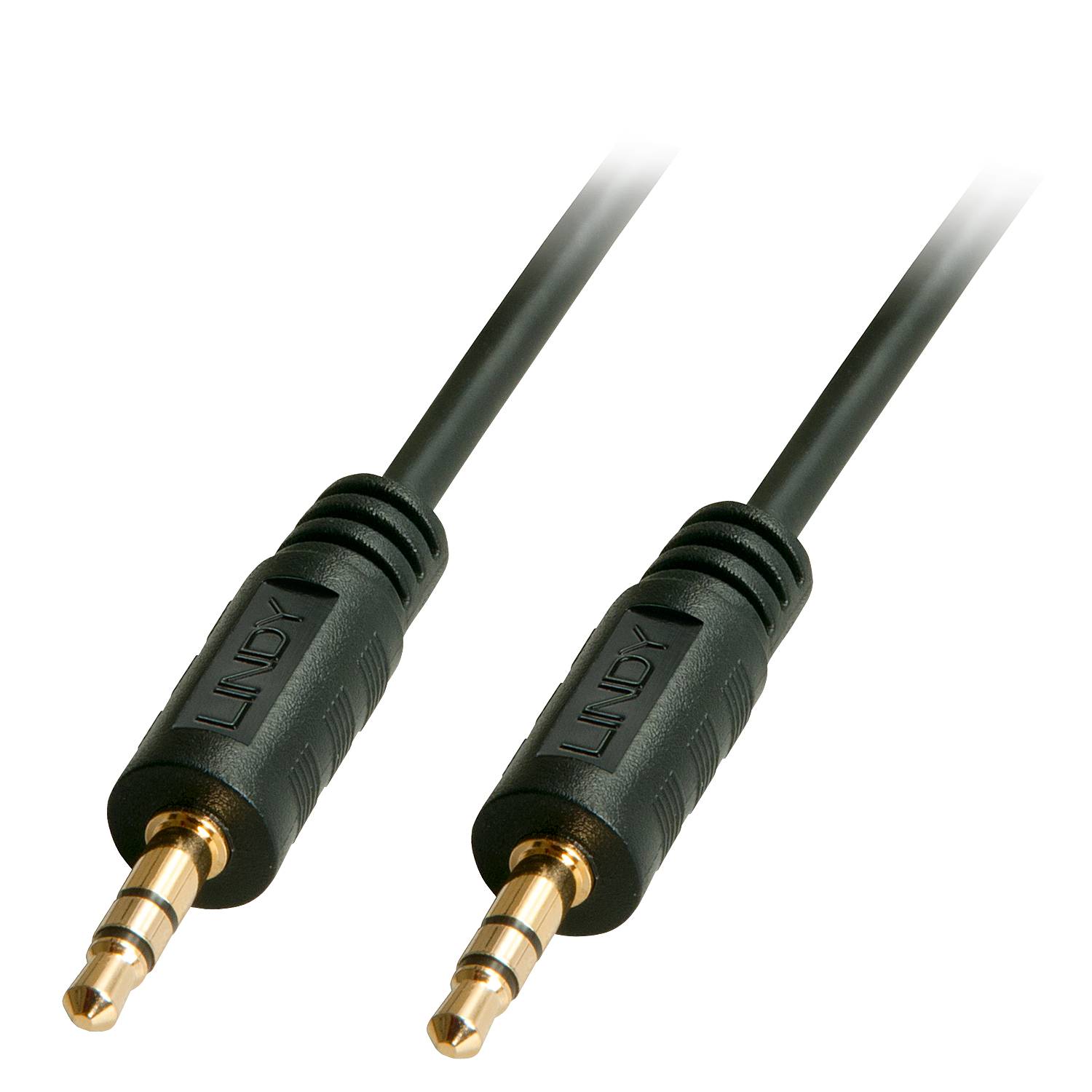 LINDY 35641 Klinke Audio Anschlusskabel [1x Klinkenstecker 3.5 mm - 1x Klinkenstecker 3.5 mm] 1.00 m Schwarz