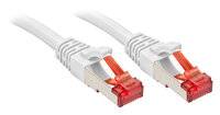LINDY 47801 RJ45 Netzwerkkabel, Patchkabel CAT 6 S/FTP 30.00 m Weiß mit Rastnasenschutz 1 St.