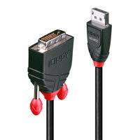 LINDY DisplayPort / DVI Adapterkabel DisplayPort Stecker, DVI-D 24+1pol. Stecker 1.00 m Schwarz 41490 DisplayPort-Kabel