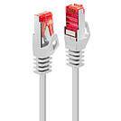 LINDY 47381 RJ45 Netzwerkkabel, Patchkabel 0.50 m Weiß 1 St.