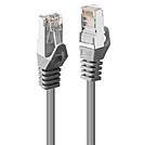 LINDY 48391 RJ45 Netzwerkkabel, Patchkabel CAT 5e F/UTP 1.00 m Grau mit Rastnasenschutz 1 St.