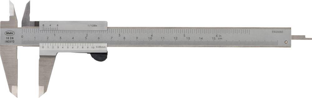 Taschenmessschieber 4100600 150mm 0,05mm MAHR