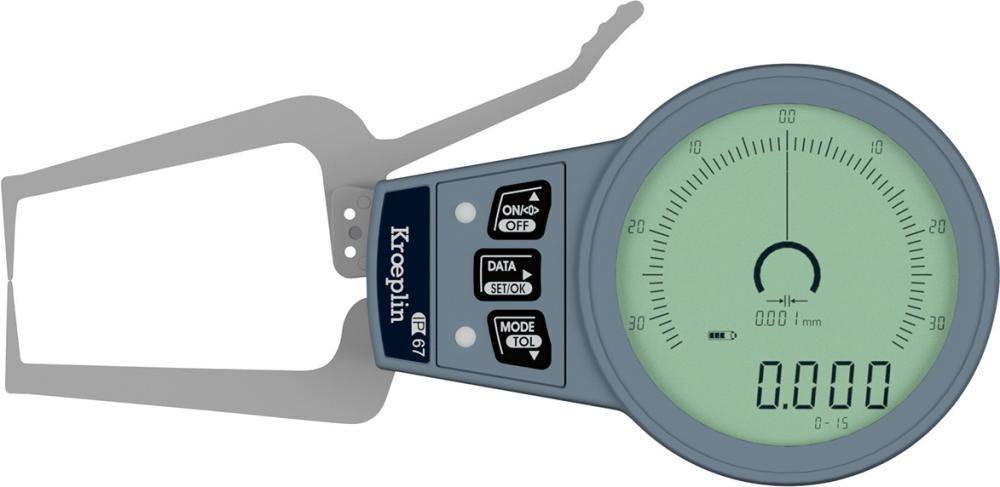 Außenschnelltaster 0-15mm Schneide:R0,4mm KRÖPLIN