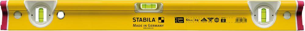 Stabila Type R 300 18376 Leichtmetall-Wasserwaage 244 cm 0.5 mm/m