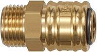 SchnellverschlusskupplungNW 7,2, Messing, connect-line, AG G1/4" RIEGLER